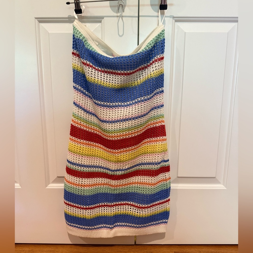 Abercrombie for the Trevor Project (Pride) Strapless Crochet Mini Dress